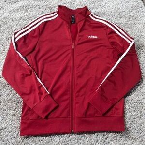 Cherry Red Adidas Track Jacket Size XL